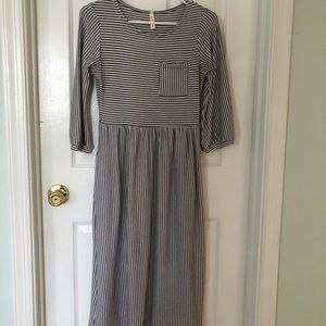 Midi length dress